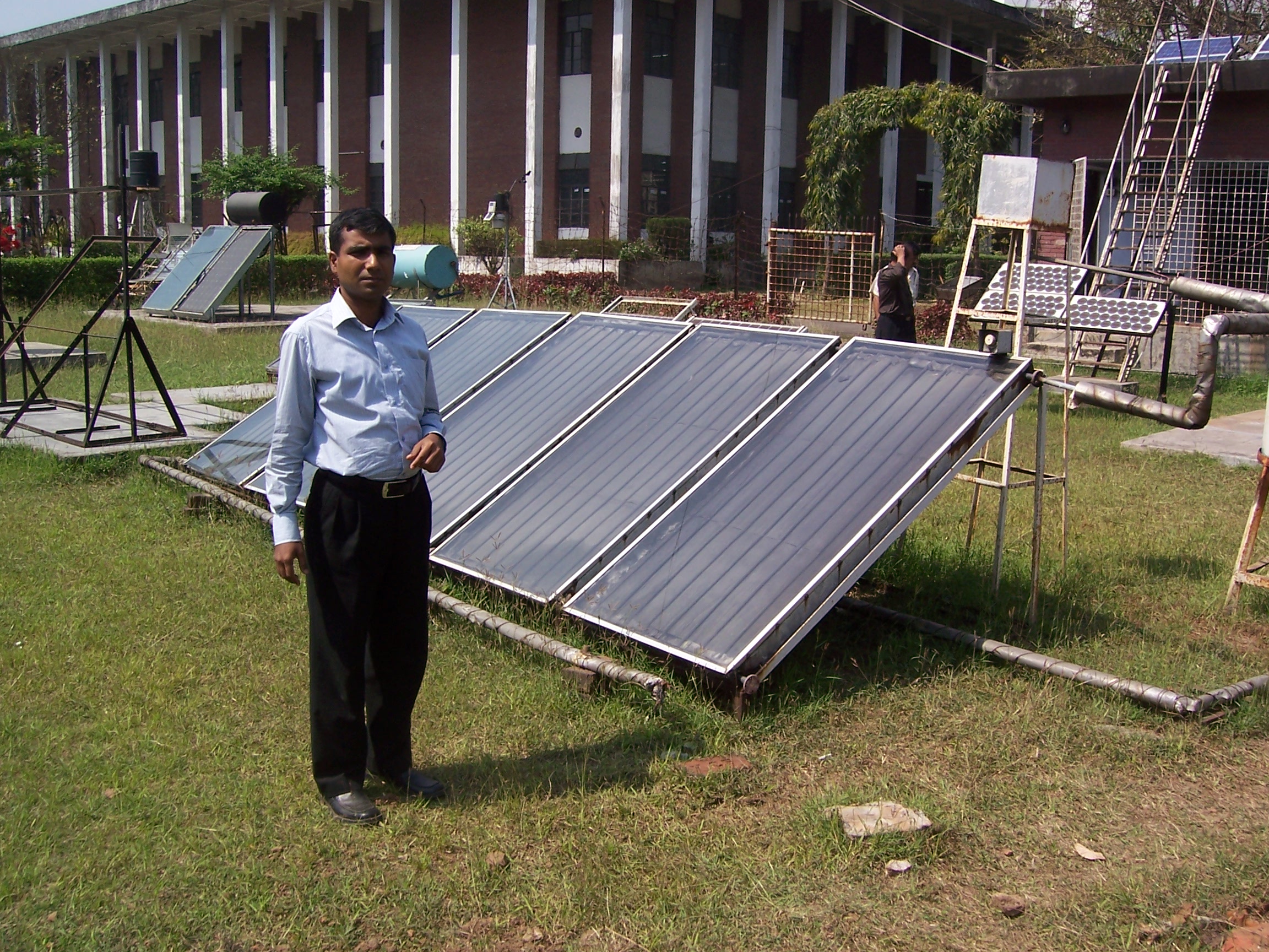 Local experts were engaged to assist with implementation of SWHS UNIDO renewable energy in tanning industry solar water heating
