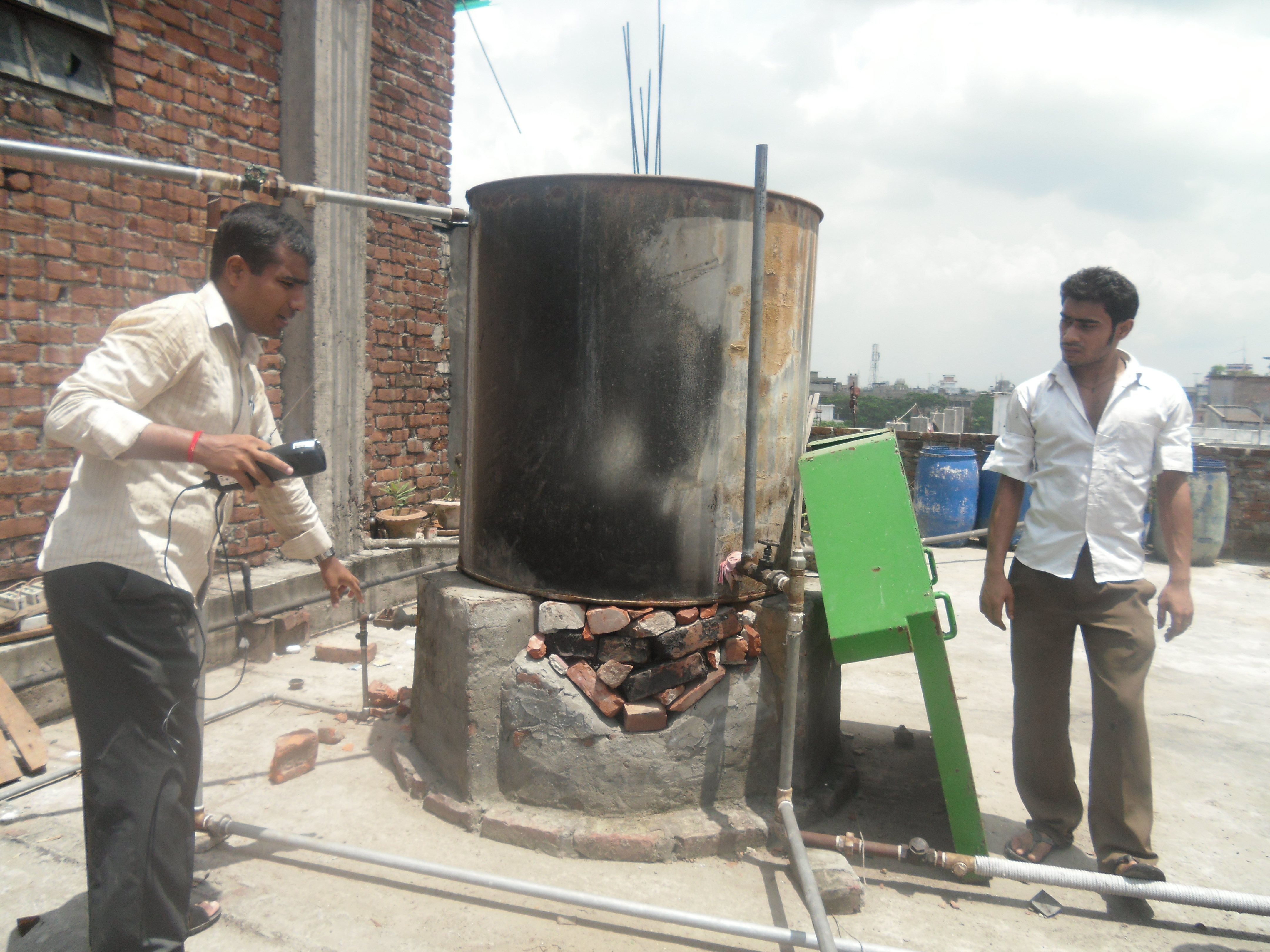 SWHS installation UNIDO renewable energy in tanning industry solar water heating