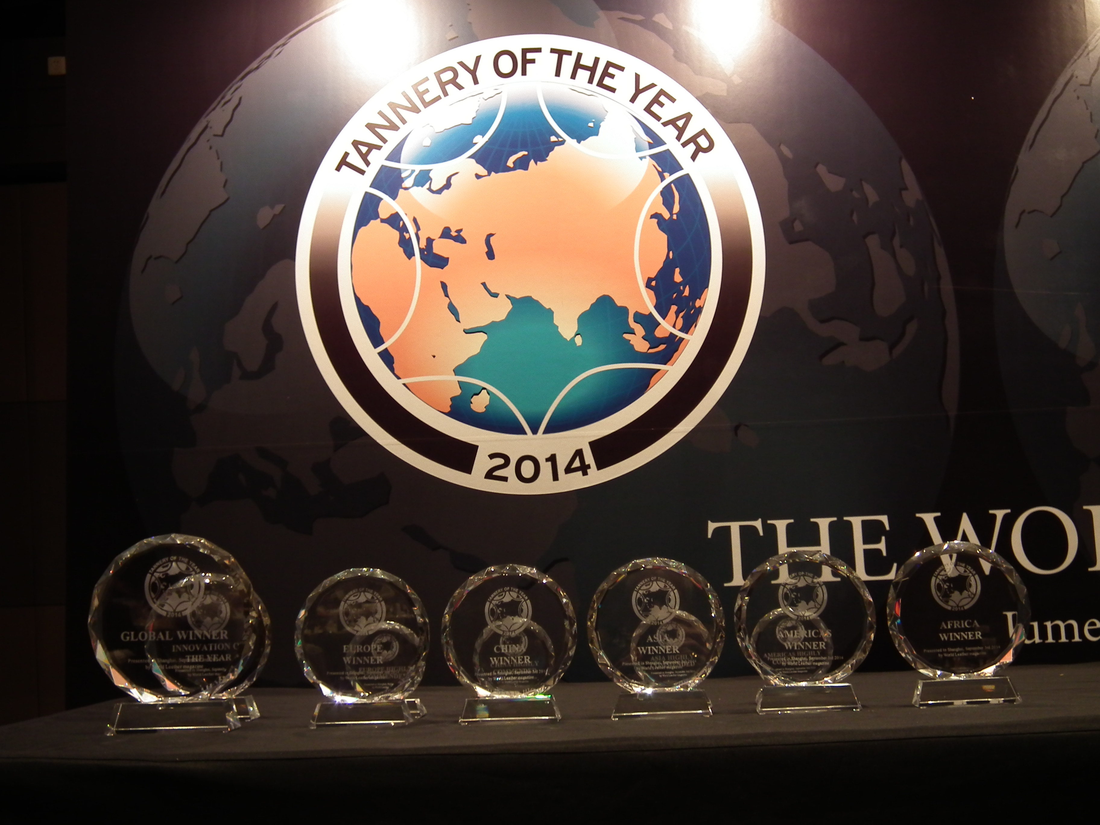 Tannery of the Year award 2014 (Credit: R.Daniels/World Leather) Tannery of the Year award 2014