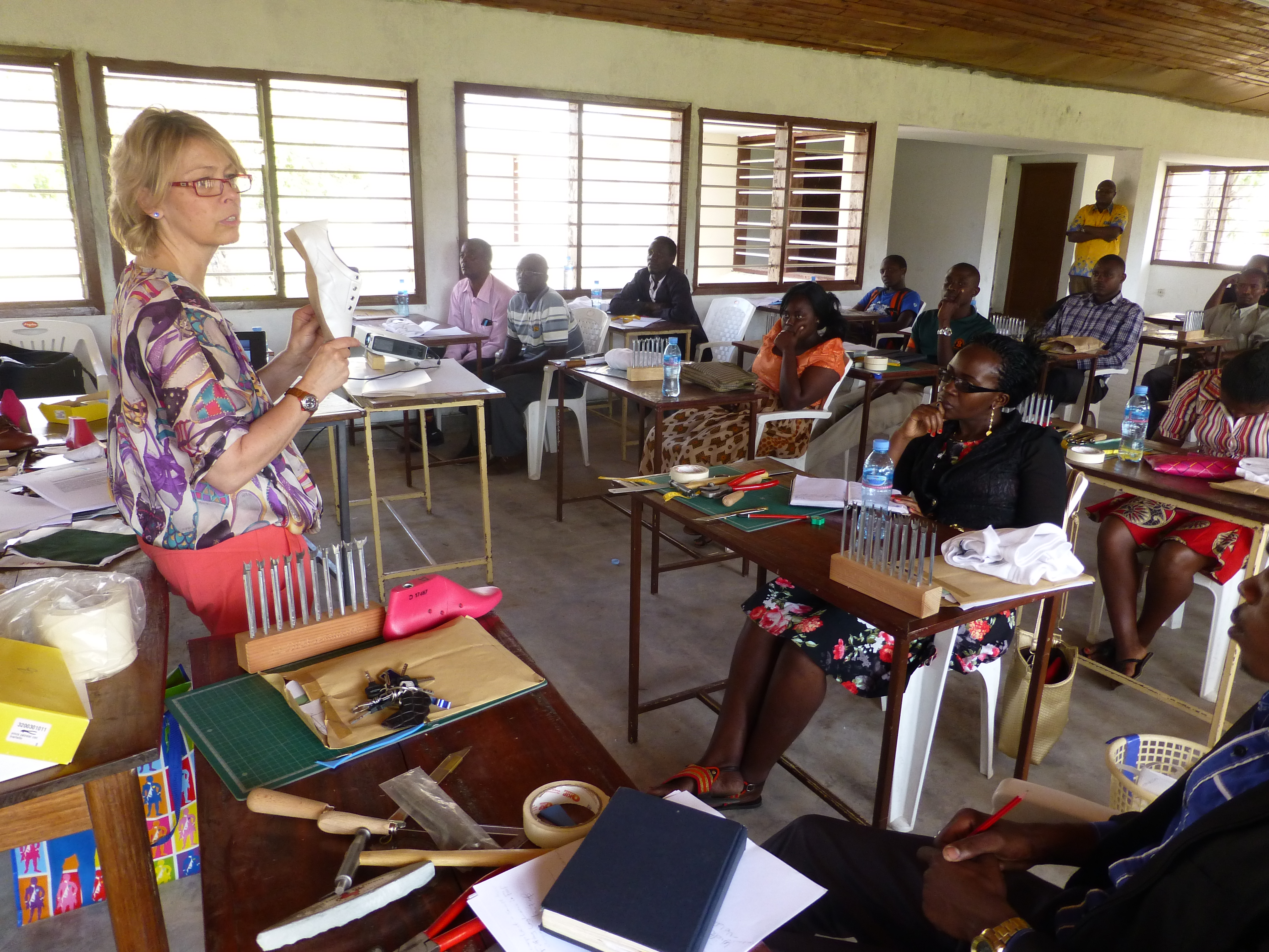 Ms. Krebs during the classroom training