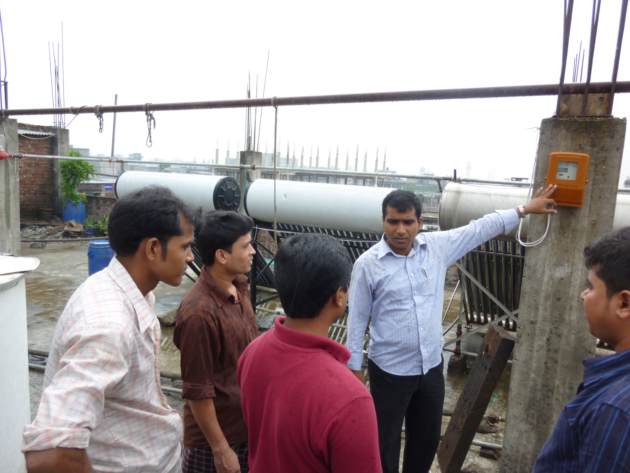 Energy and flow meter UNIDO renewable energy in tanning industry solar water heating