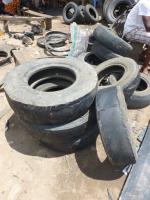 Old tyres, prepared to be converted into slippers (Tanzania)